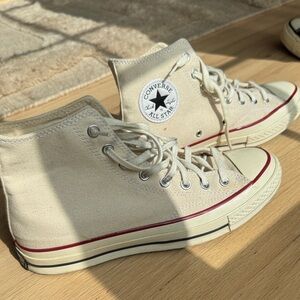 Converse High-Top Sneakers in Off-White